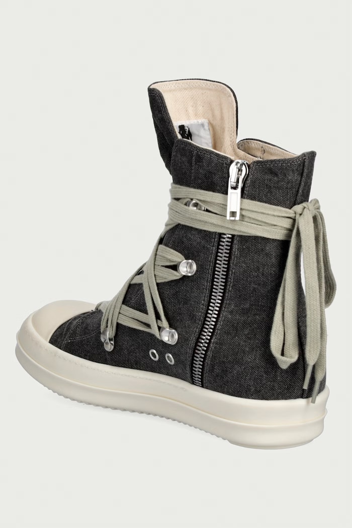 Взуття Rick Owens DRKSHDW Megalace класичні кеди чоловічі DU02F6809.CVGW1 сірий