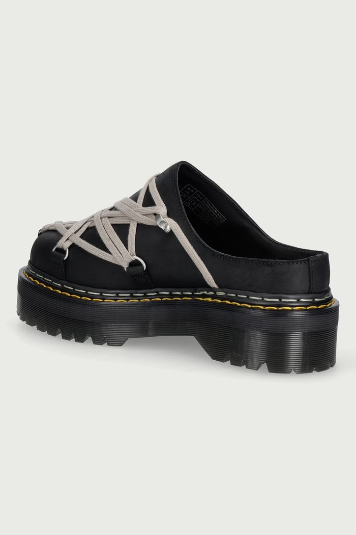 Обувки Rick Owens DRKSHDW Rick Owens DRKSHDW x Dr. Martens чехли сабо мъжки от кожа DM02F1815.6001 черен