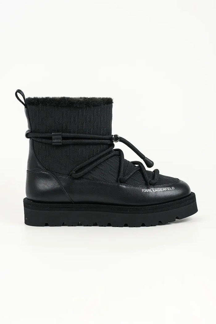 Karl Lagerfeld Thermo śniegowce męskie czarny KL28546J.40X