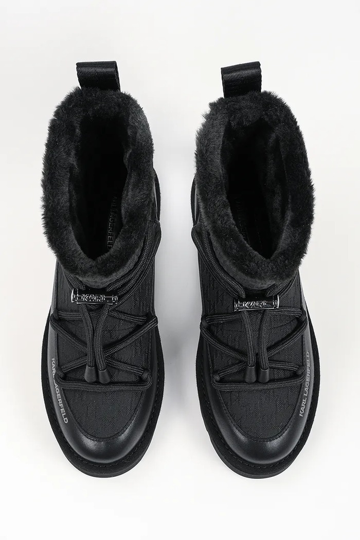 Thermo śniegowce męskie Karl Lagerfeld KL28546J.40X czarny