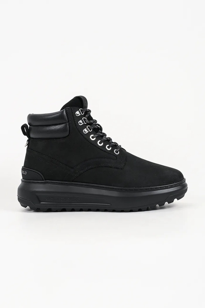 Karl Lagerfeld Buty męskie nubukowe Kapri czarny KL57548.20X