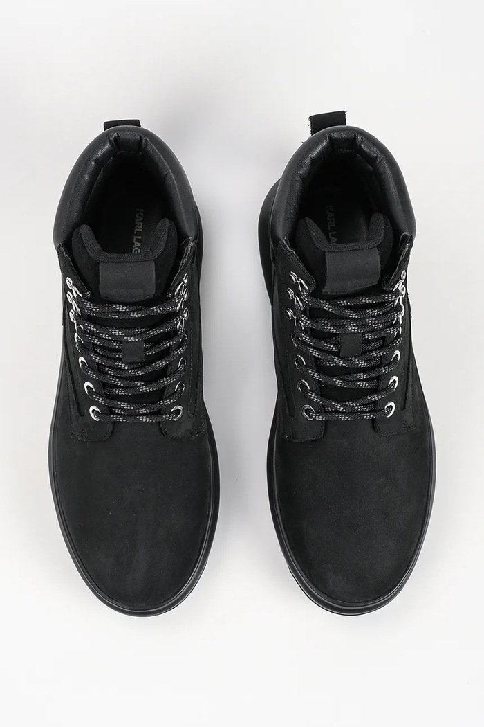 Buty męskie nubukowe Kapri Karl Lagerfeld KL57548.20X czarny