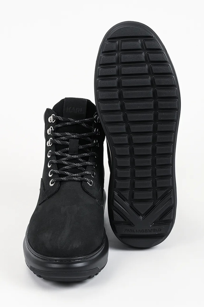 Buty męskie nubukowe Kapri Karl Lagerfeld czarny KL57548.20X