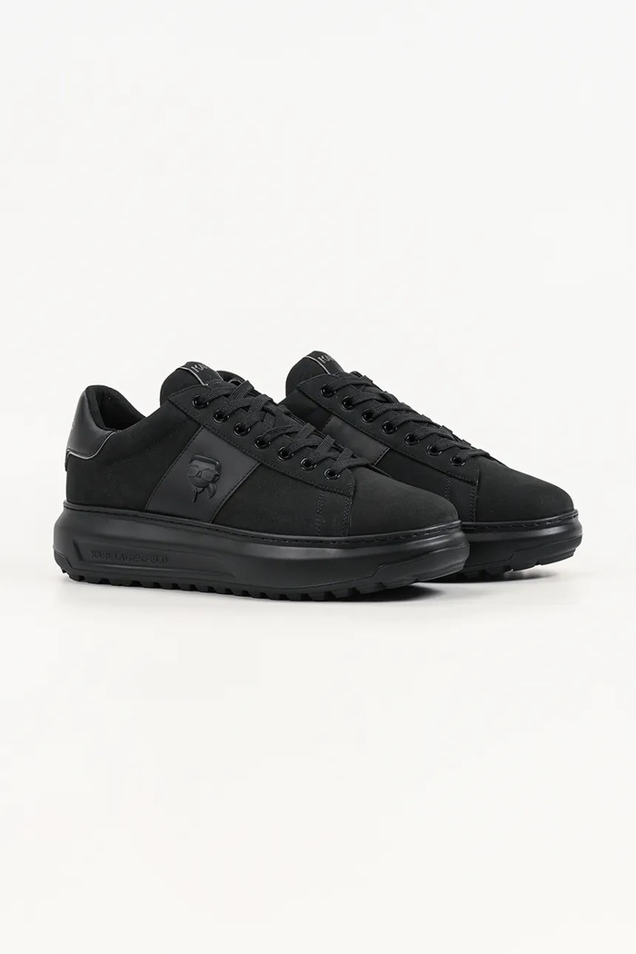 Karl Lagerfeld Kapri sneakersy męskie nubukowe KL57527N.20X czarny AW26