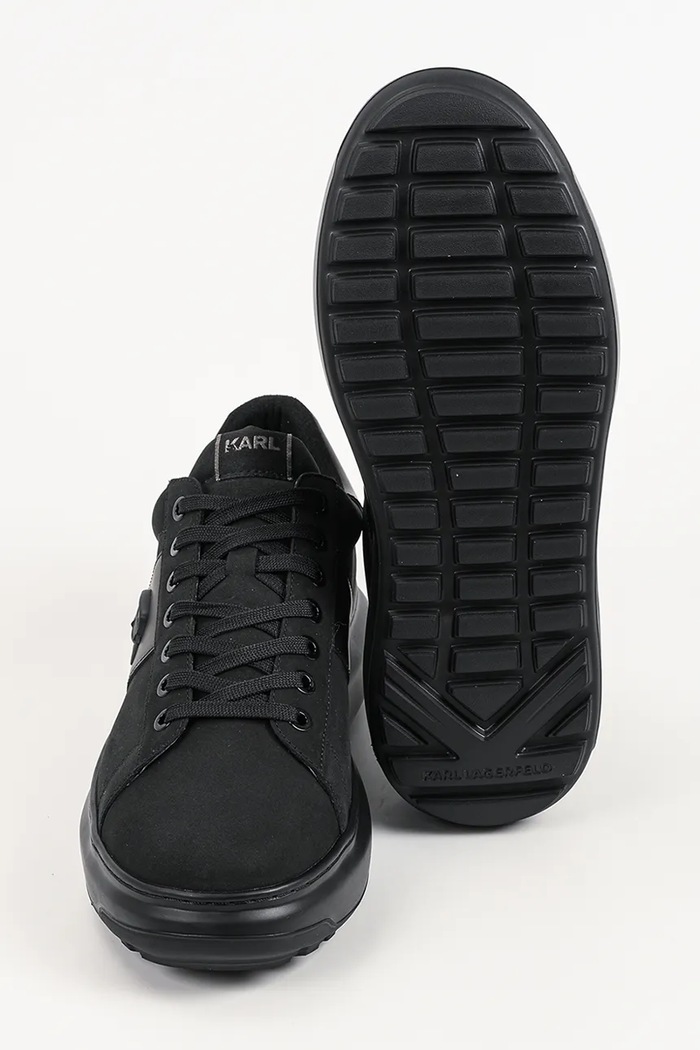 Kapri sneakersy męskie nubukowe Karl Lagerfeld czarny KL57527N.20X