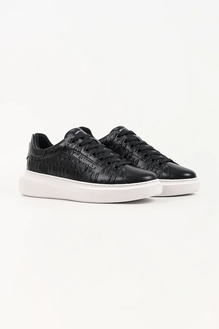 Karl Lagerfeld Kore sneakersy męskie skórzane KL56549K.000 czarny AW26