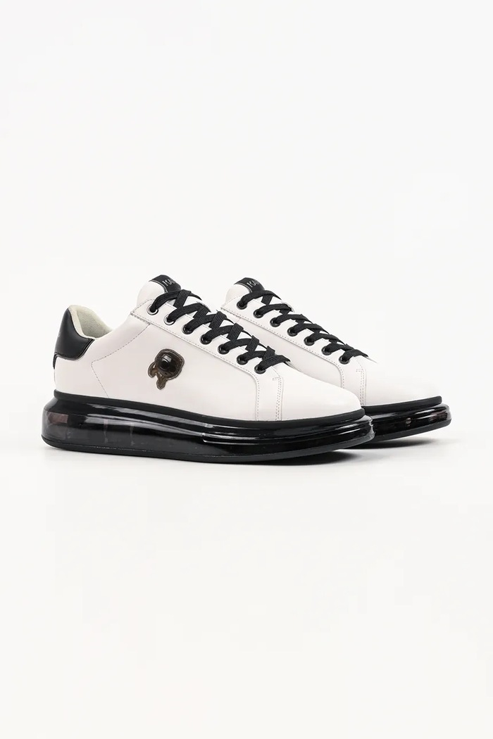 Karl Lagerfeld Kapri sneakersy męskie skórzane KL52670N.010 biały AW26