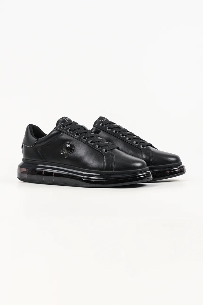Karl Lagerfeld Kapri sneakersy męskie skórzane KL52670N.00X czarny AW26