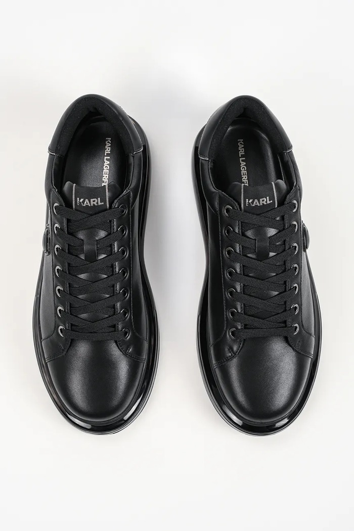 Kapri sneakersy męskie skórzane Karl Lagerfeld KL52670N.00X czarny
