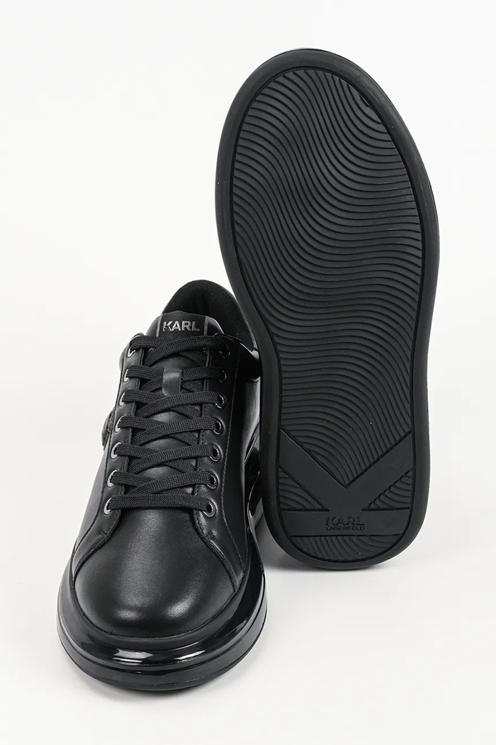 Kapri sneakersy męskie skórzane Karl Lagerfeld czarny KL52670N.00X