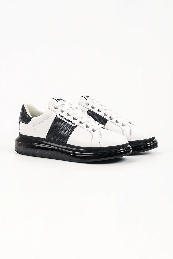 Karl Lagerfeld Kapri sneakersy męskie skórzane KL52684.010 biały AW26