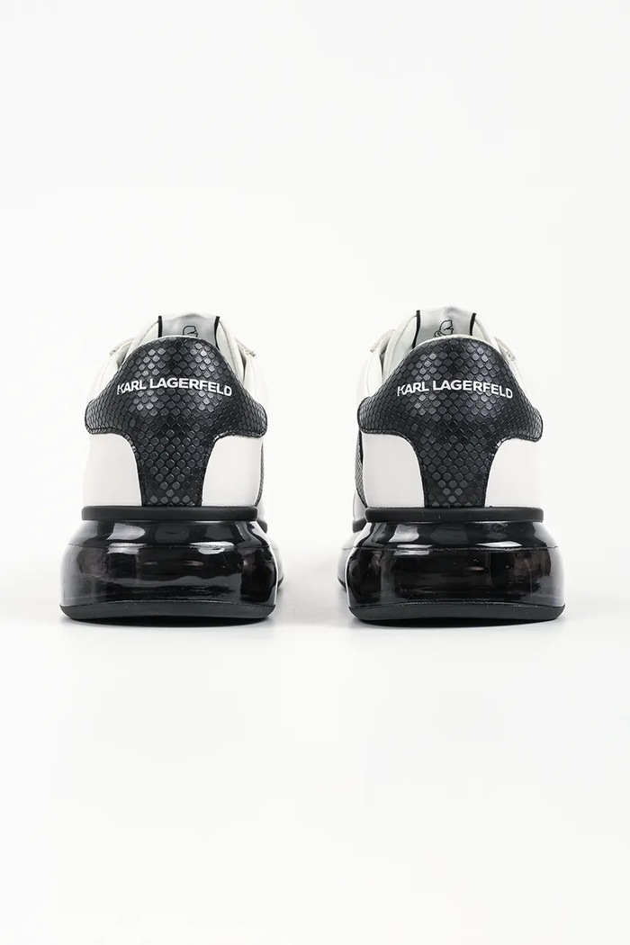 Obuwie Karl Lagerfeld Kapri sneakersy męskie skórzane KL52684.010 biały
