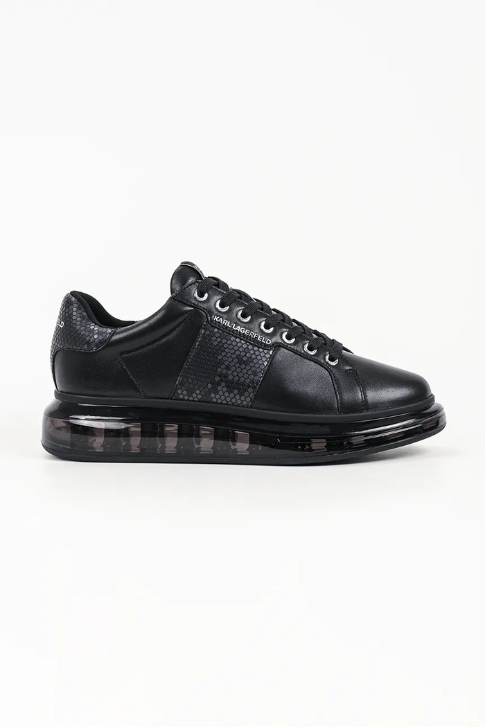 Karl Lagerfeld Kapri sneakersy męskie skórzane czarny KL52684.000
