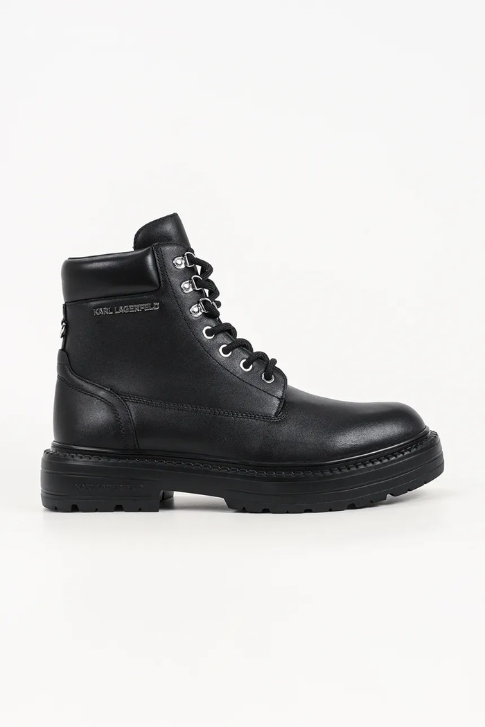 Karl Lagerfeld Buty męskie skórzane Miles czarny KL10250.000