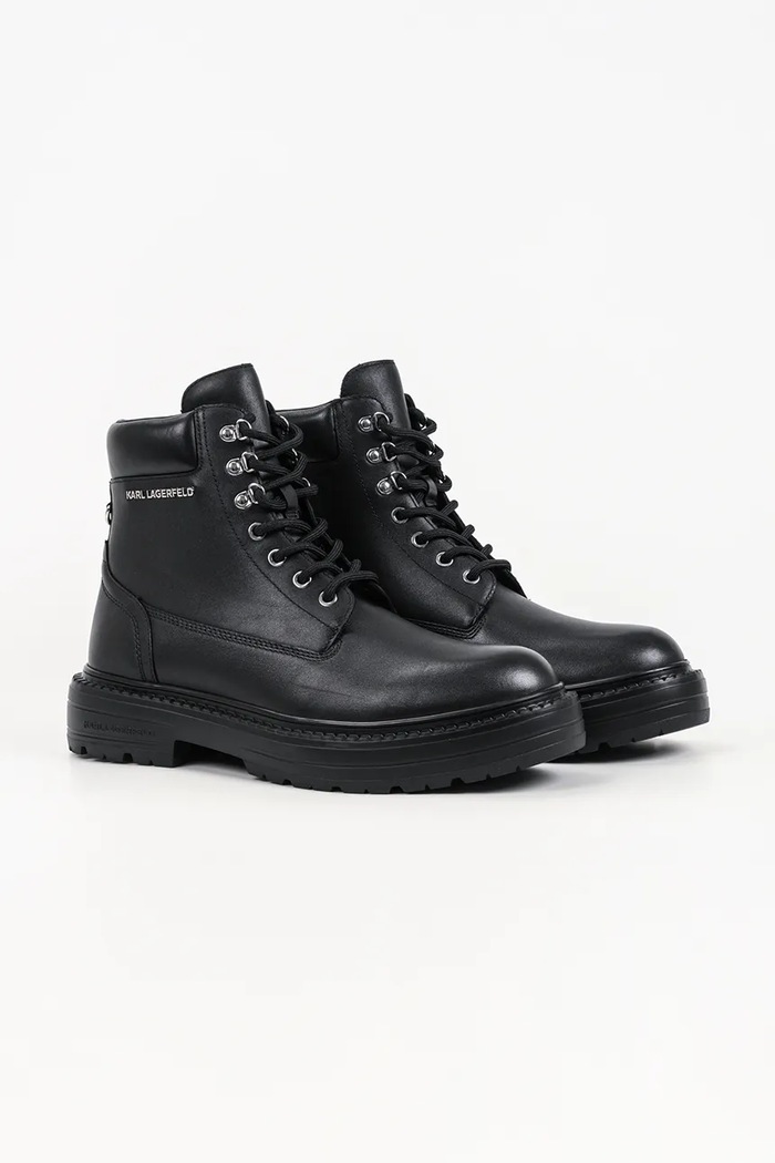 Karl Lagerfeld Buty męskie skórzane Miles KL10250.000 czarny AW26