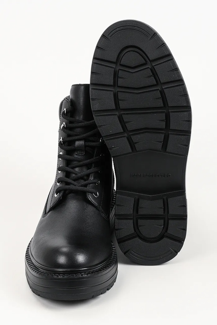 Buty męskie skórzane Miles Karl Lagerfeld czarny KL10250.000