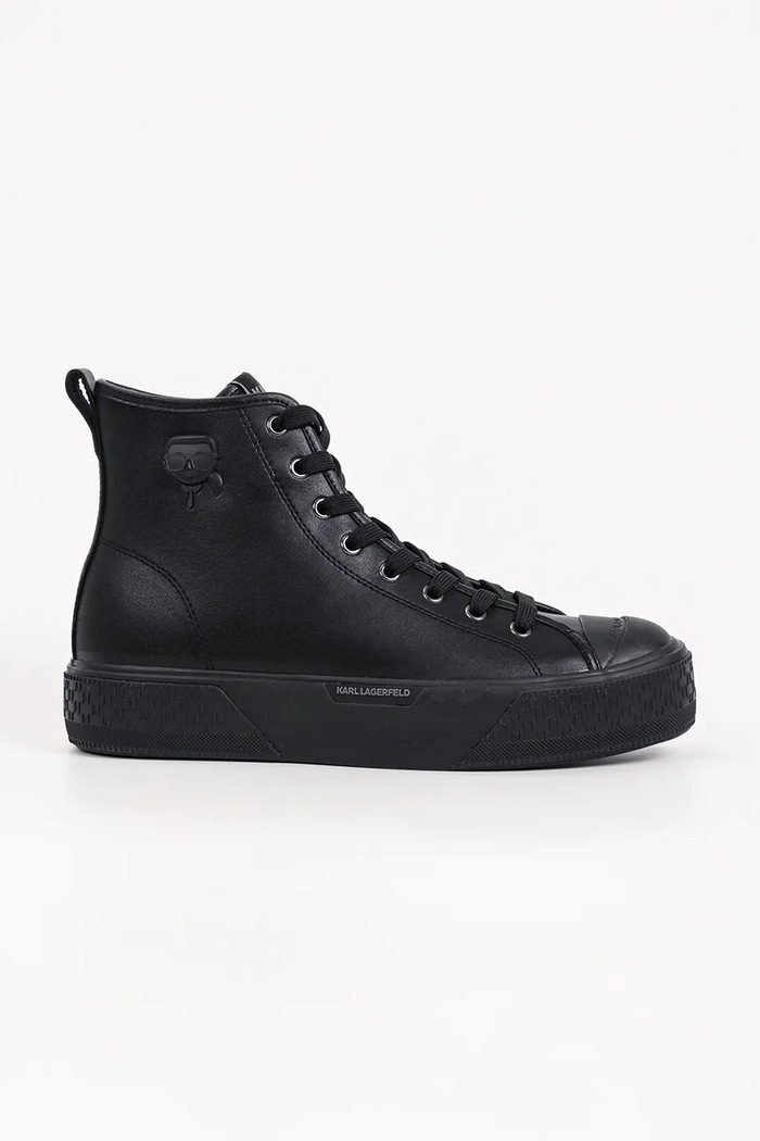 Karl Lagerfeld Kampus trampki męskie skórzane czarny KL50485L.00X
