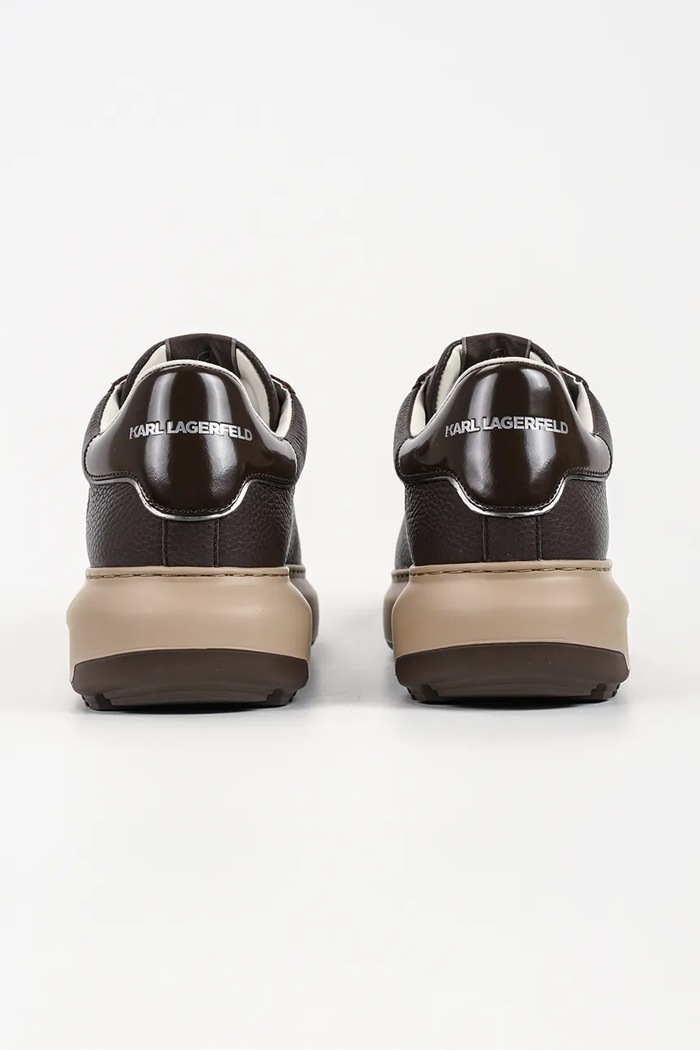 Obuwie Karl Lagerfeld Kapri sneakersy męskie skórzane KL57538A.144 czarny