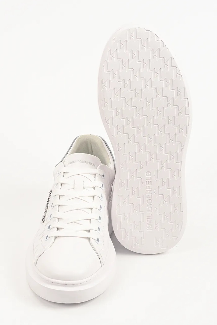 Kore sneakersy męskie skórzane Karl Lagerfeld biały KL56549K.01W