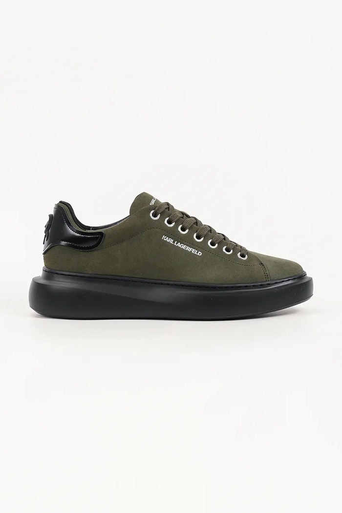 Karl Lagerfeld Kore sneakersy męskie zamszowe brązowy KL56523.2KK