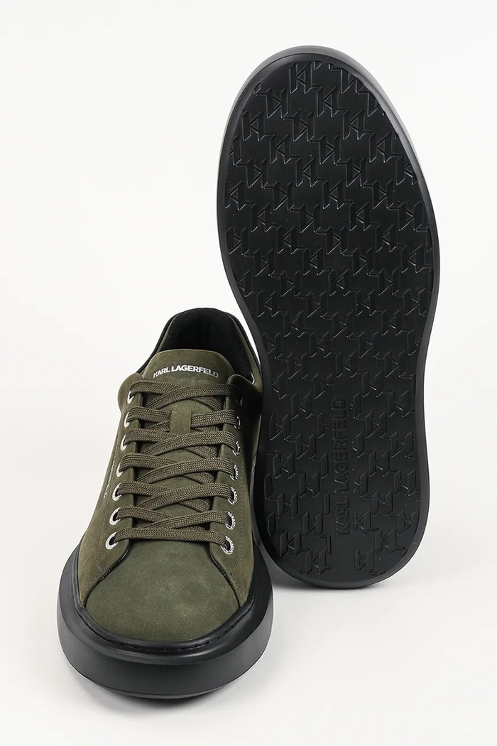 Kore sneakersy męskie zamszowe Karl Lagerfeld brązowy KL56523.2KK