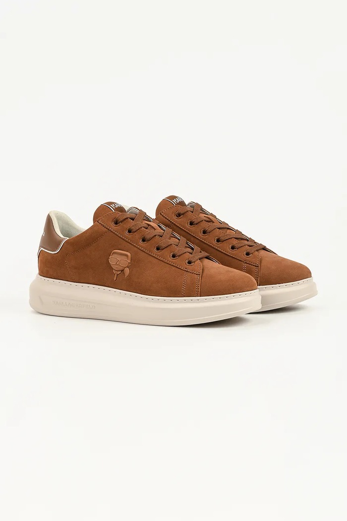 Karl Lagerfeld Kapri sneakersy męskie zamszowe KL52572N.233 zielony AW26