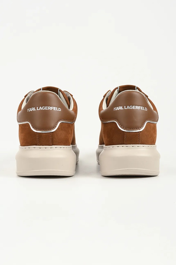 Obuwie Karl Lagerfeld Kapri sneakersy męskie zamszowe KL52572N.233 zielony