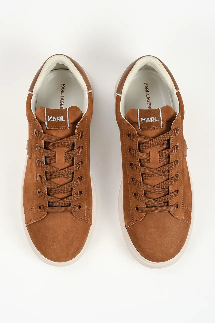 Kapri sneakersy męskie zamszowe Karl Lagerfeld KL52572N.233 zielony