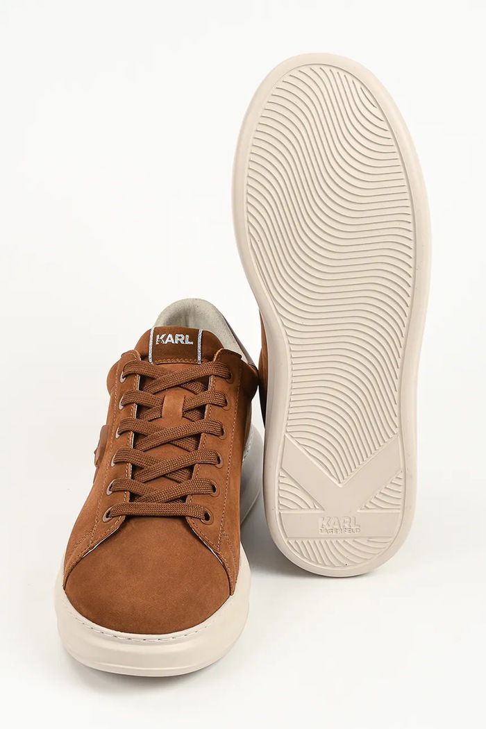 Kapri sneakersy męskie zamszowe Karl Lagerfeld zielony KL52572N.233