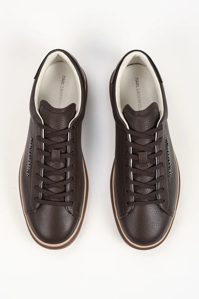 Kane sneakersy męskie zamszowe Karl Lagerfeld KL53528.144 brązowy