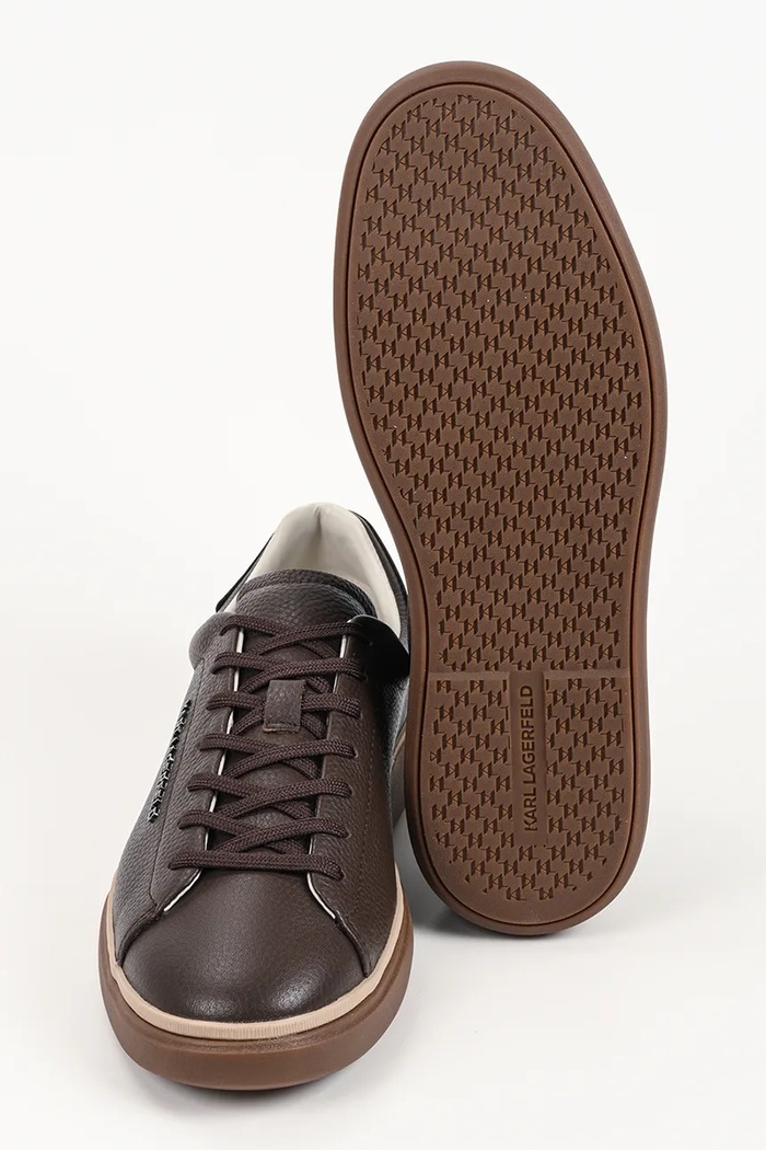 Kane sneakersy męskie zamszowe Karl Lagerfeld brązowy KL53528.144
