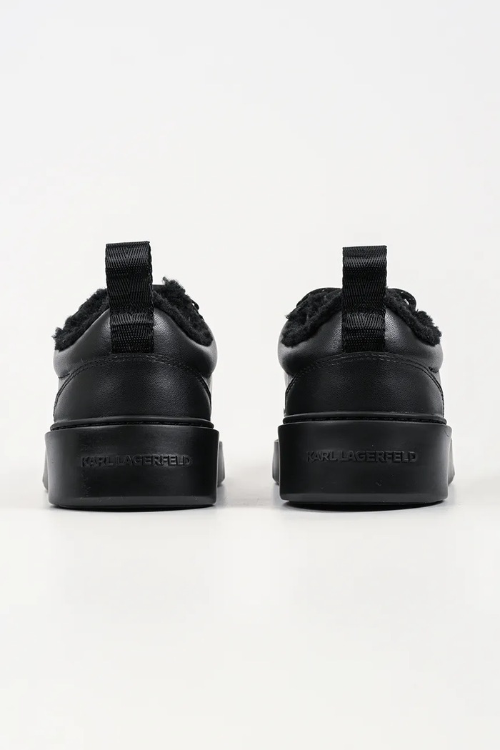 Obuwie Karl Lagerfeld Flint sneakersy męskie skórzane KL53323L.00X czarny