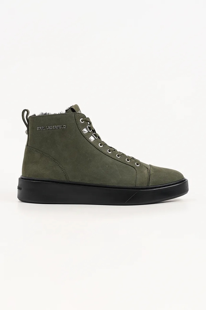 Karl Lagerfeld Buty męskie zamszowe Flint zielony KL53353L.2KK
