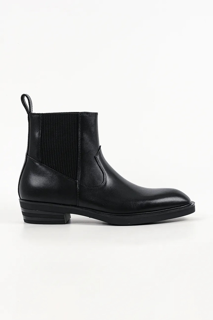 Karl Lagerfeld Sztyblety męskie skórzane Dallas czarny KL12646.000