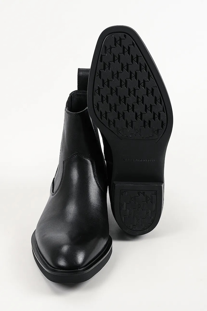 Sztyblety męskie skórzane Dallas Karl Lagerfeld czarny KL12646.000