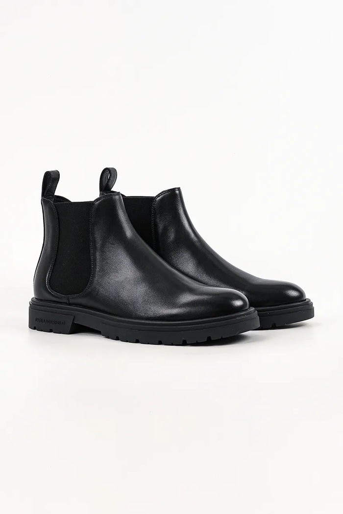 Karl Lagerfeld Sztyblety męskie skórzane Koby KL11836.000 czarny AW26