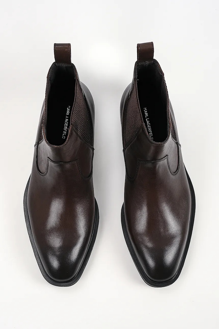 Sztyblety męskie skórzane Dallas Karl Lagerfeld KL12646.044 brązowy