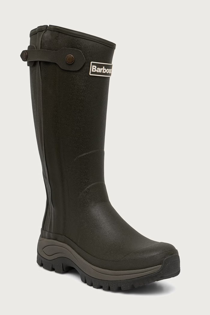 Barbour Gumijasti škornji moški Teesdale zelena MRF0055OL51