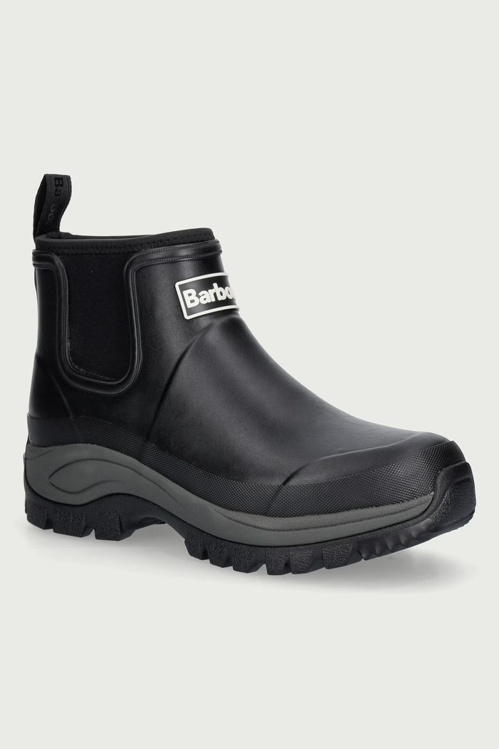 Barbour Gumene čizme za muškarce Matfen crna MRF0051BK11