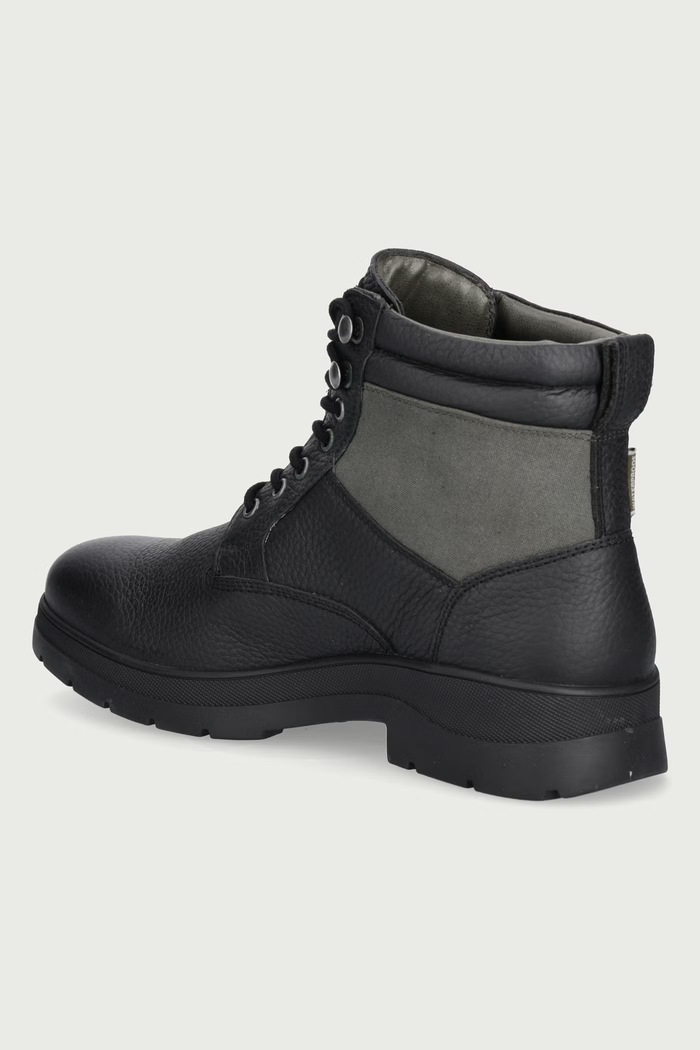 Scarpe Barbour Trappers da uomo in pelle Eslington MFO0853BK91 nero