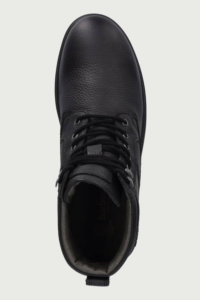 Trappers da uomo in pelle Eslington Barbour MFO0853BK91 nero