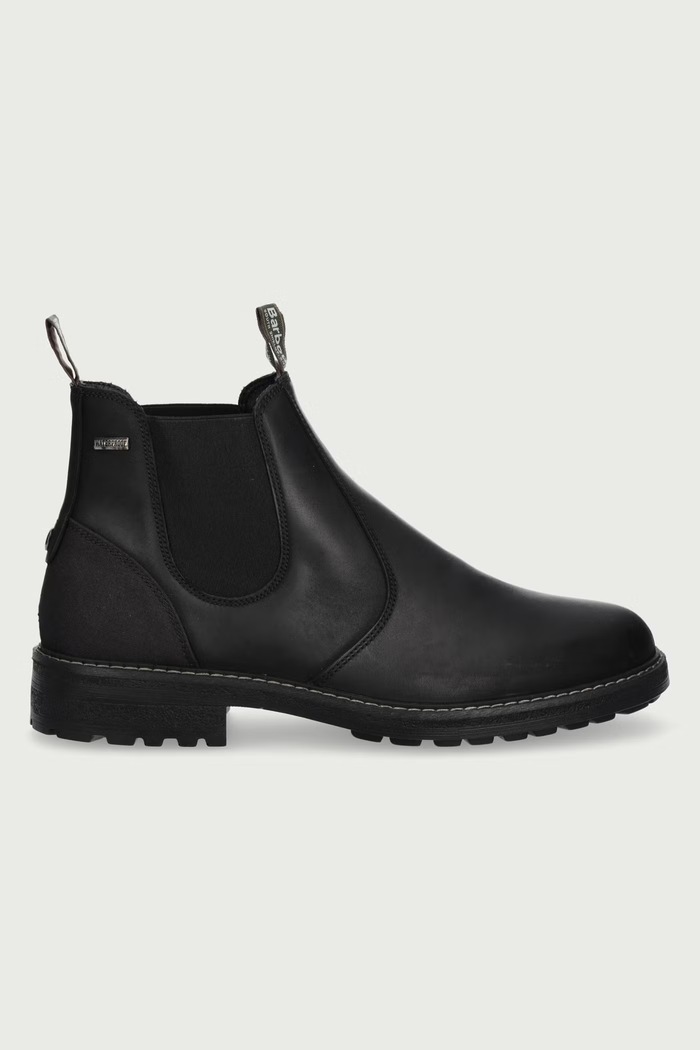 Barbour Čizme za muškarce od kože Embleton MFO0852BK12 crna AW26