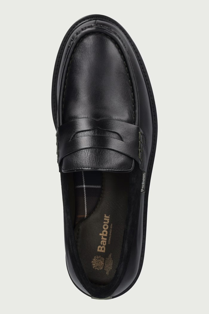 Μοκασίνια Ανδρικά δερμάτινα Croxton Barbour MFO0850BK92 μαύρο