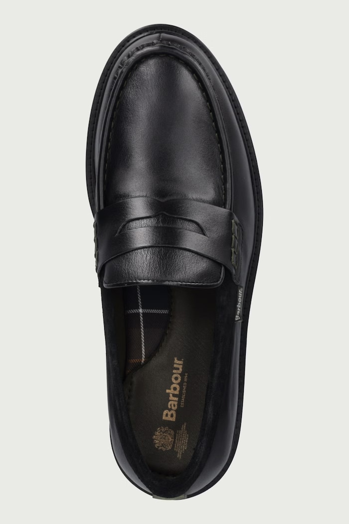 Μοκασίνια Ανδρικά δερμάτινα Croxton Barbour MFO0850BK92 μαύρο