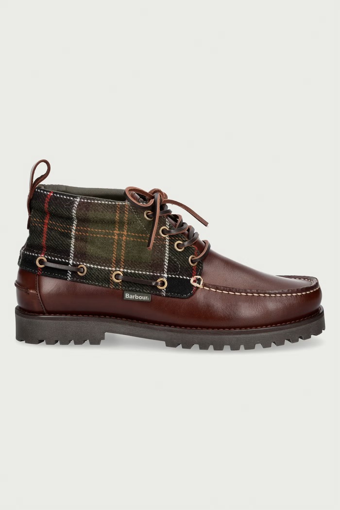 Barbour Μποτάκια Ανδρικά Harle MFO0848BR74 καφέ AW26