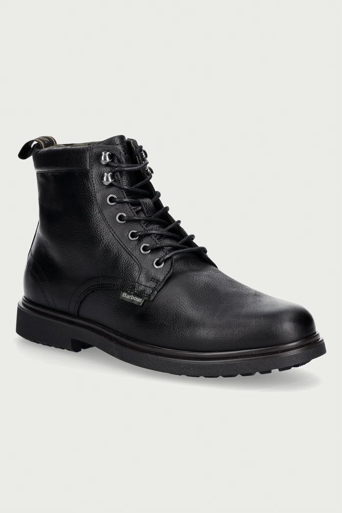 Barbour Μποτάκια Ανδρικά δερμάτινα Bellister μαύρο MFO0847BK52