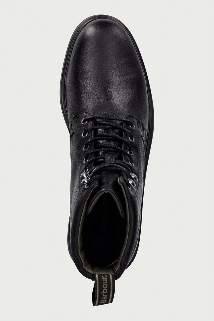 Barbour Μποτάκια Ανδρικά δερμάτινα Bellister μαύρο MFO0847BK52