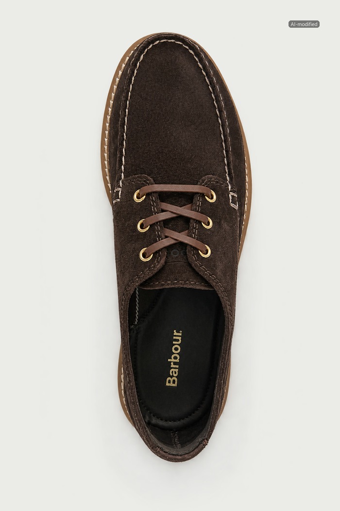 Aydon półbuty męskie zamszowe Barbour MFO0823BR35 brązowy