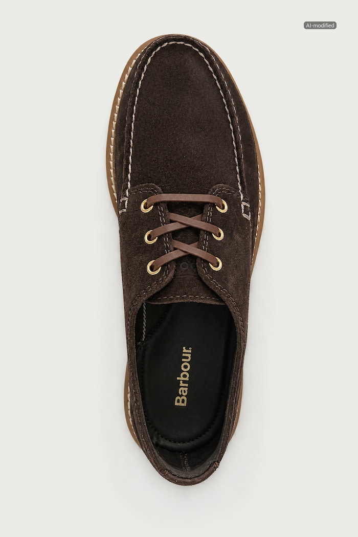 Aydon dress shoes men's suede Barbour MFO0823BR35 brown