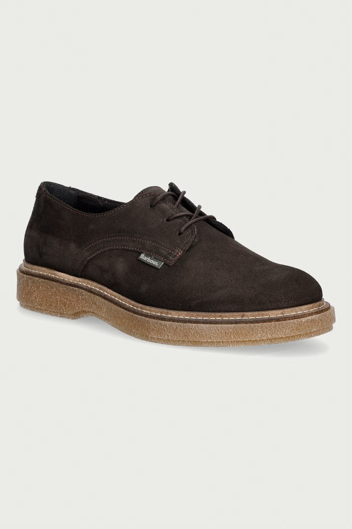 Barbour κλειστά χαμηλά παπούτσια Ανδρικά σουέτ Harefield καφέ MFO0819BR97